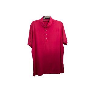 Greyson Mens Golf Performance Polo Shirt Hot Pink Short Sleeve Size XL